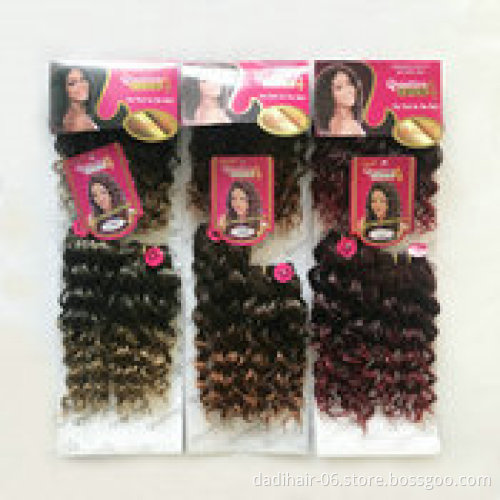 Wholesale Cheap Quattro Spanish Wave Synthetic Hair wtih Fringe 8" to 14" in a pack